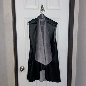 Source Unknown Black and Gray Modern Vest